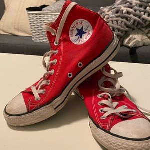 Red High Top Converse